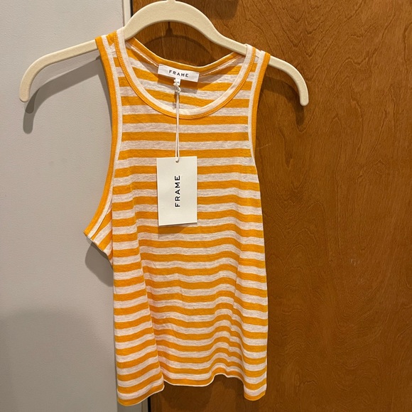 Frame Ringer Racerback Stripe Cami. NWT - Picture 8 of 12